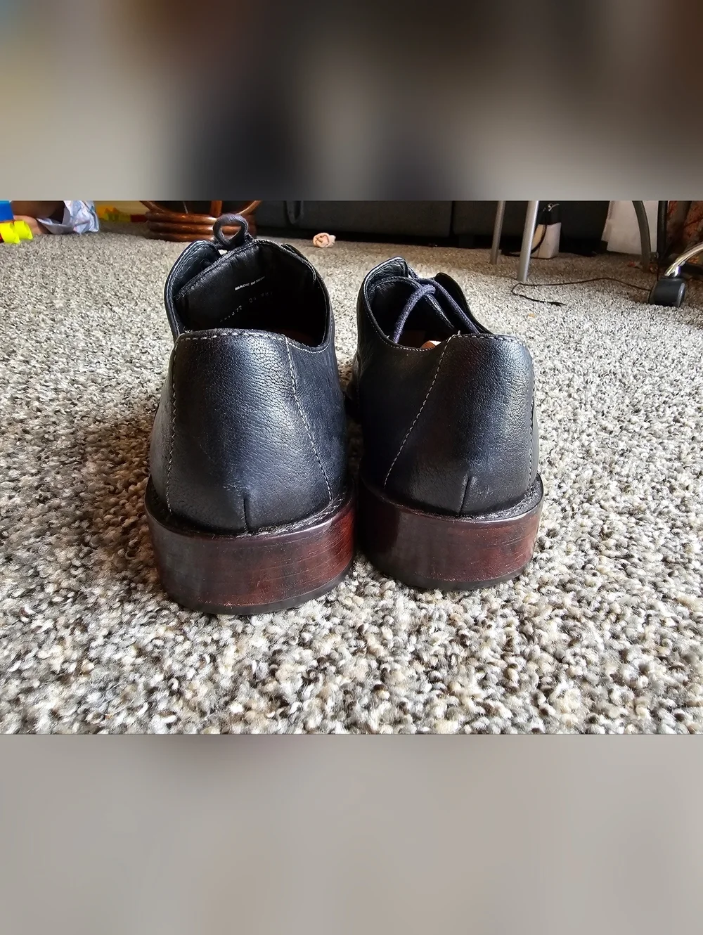Cole Haan Men’s Black Leather Derby Shoes